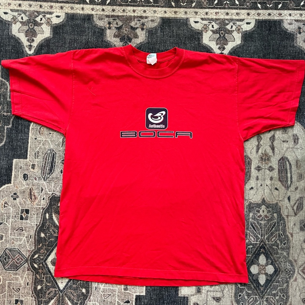 Vintage Red Boca Authentic Men's T-Shirt
